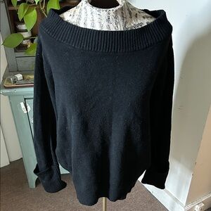 Chic Black Off-Shoulder Sweater